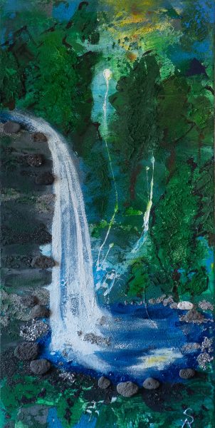 Wasserfall, 40 *80 cm²